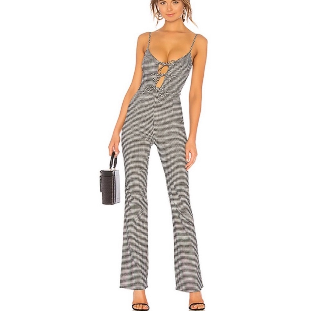 Lovers + Friends gingham jumpsuit
